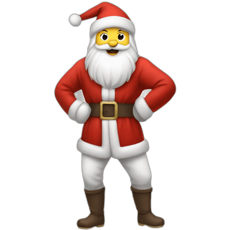 Father Christmas fencing emoji