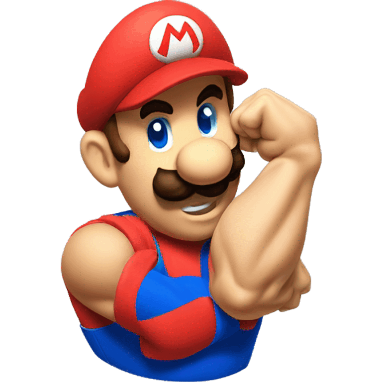 super mario biceps curl emoji