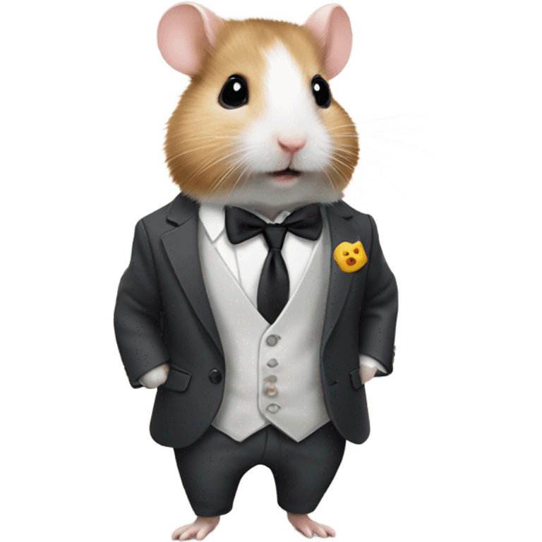 hamster wearing a suit emoji