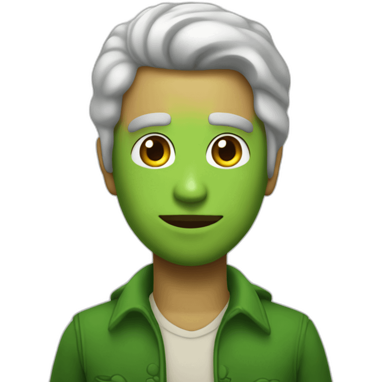 Encanto bruno creepy man green emoji