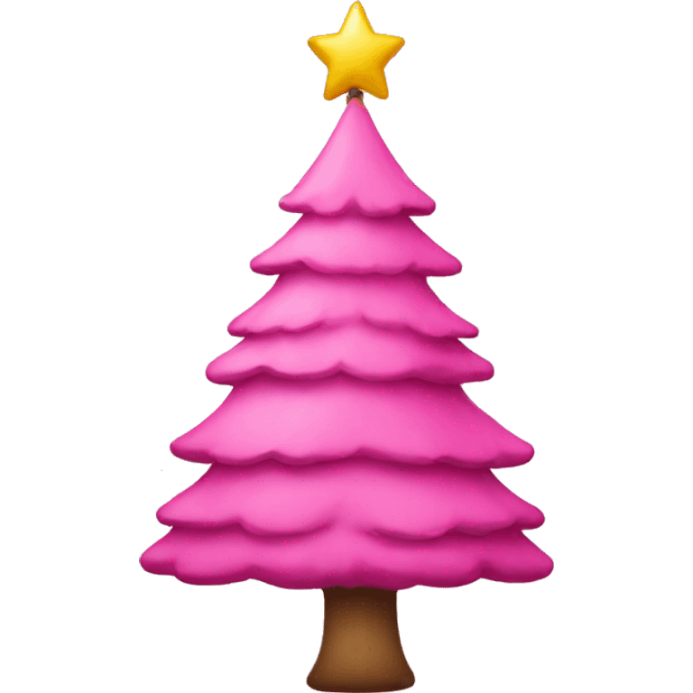 pink christmastree emoji