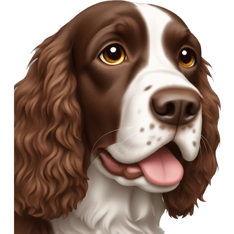 Brown springer spaniel emoji