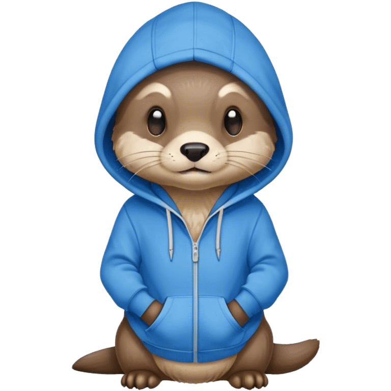 Otter wearing a hoodie emoji