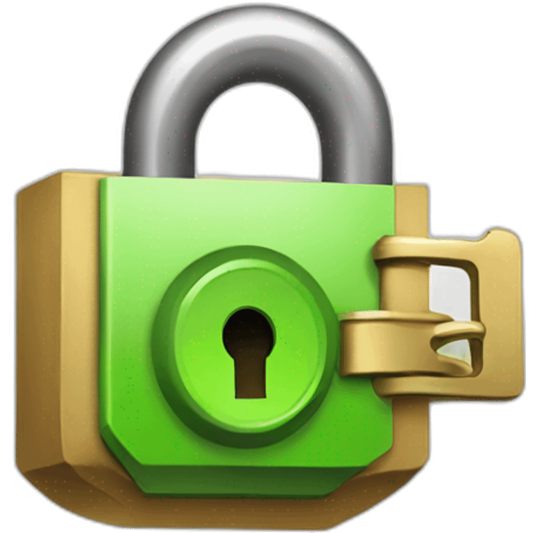 lock with trumf logo emoji