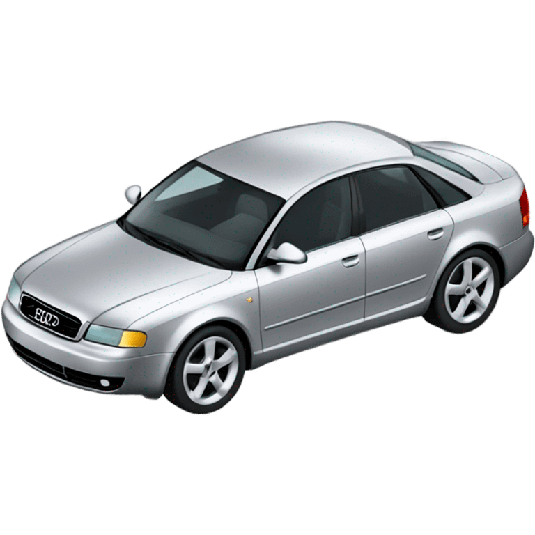 Silver audi a4 b5 car emoji