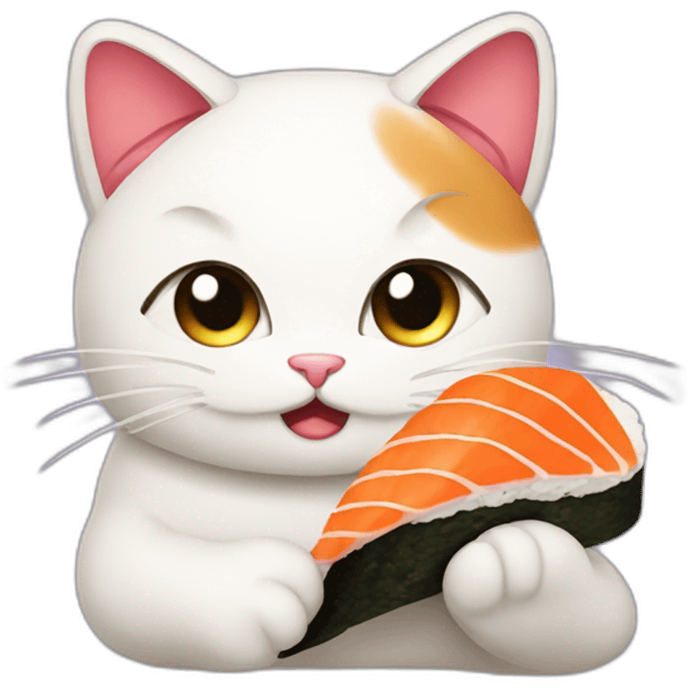 Sushi cat emoji