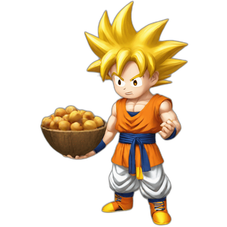 goku holding nuts emoji