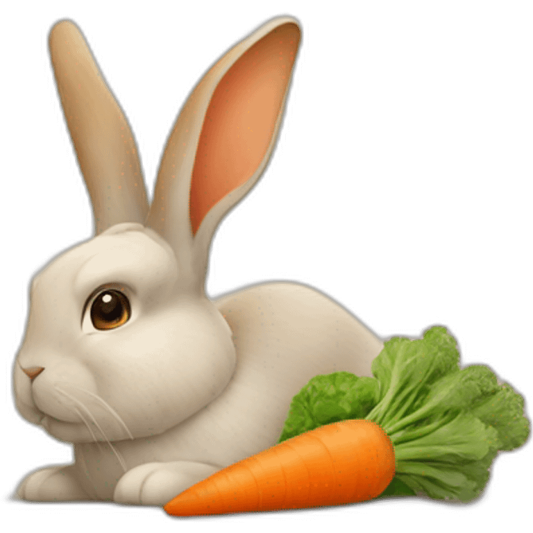 lapin aux carottes emoji