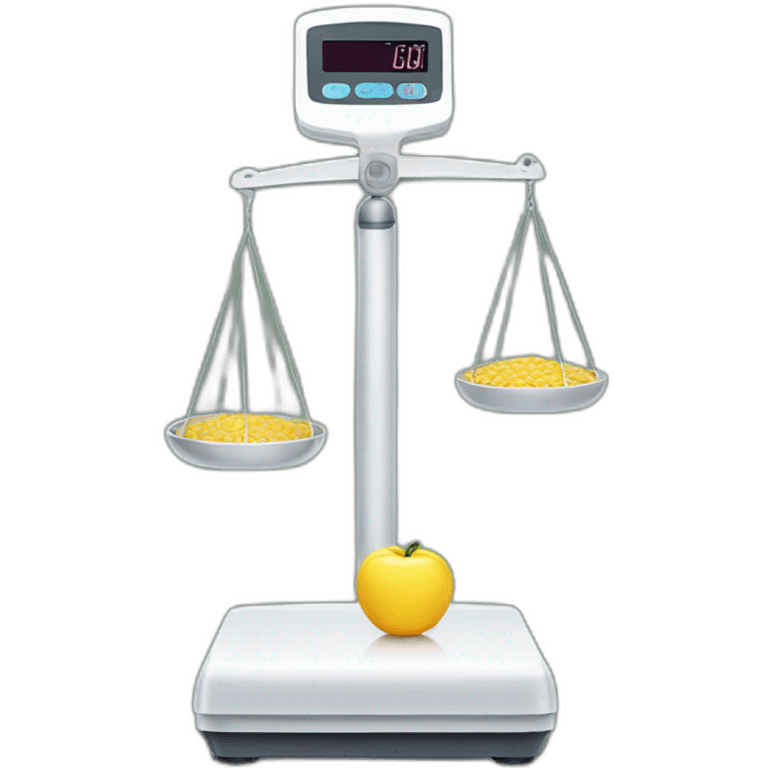 digital human weighing scales emoji