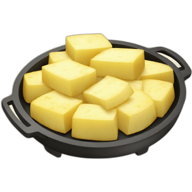 Raclette with potatoes emoji