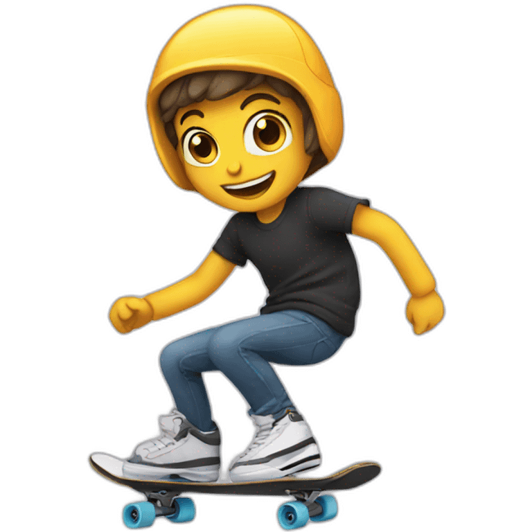 chat qui skate emoji