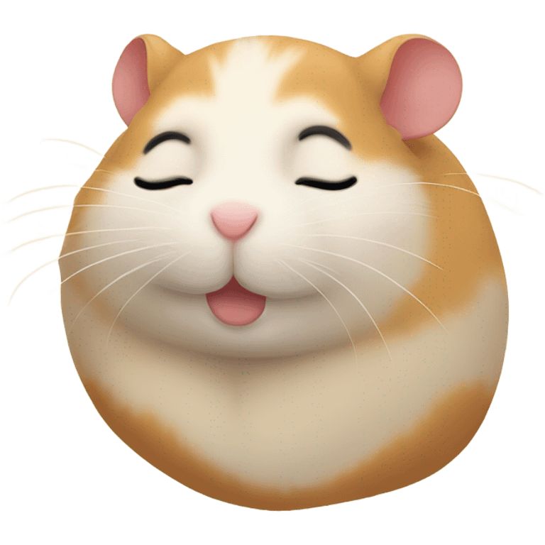 Hamster sleeping emoji