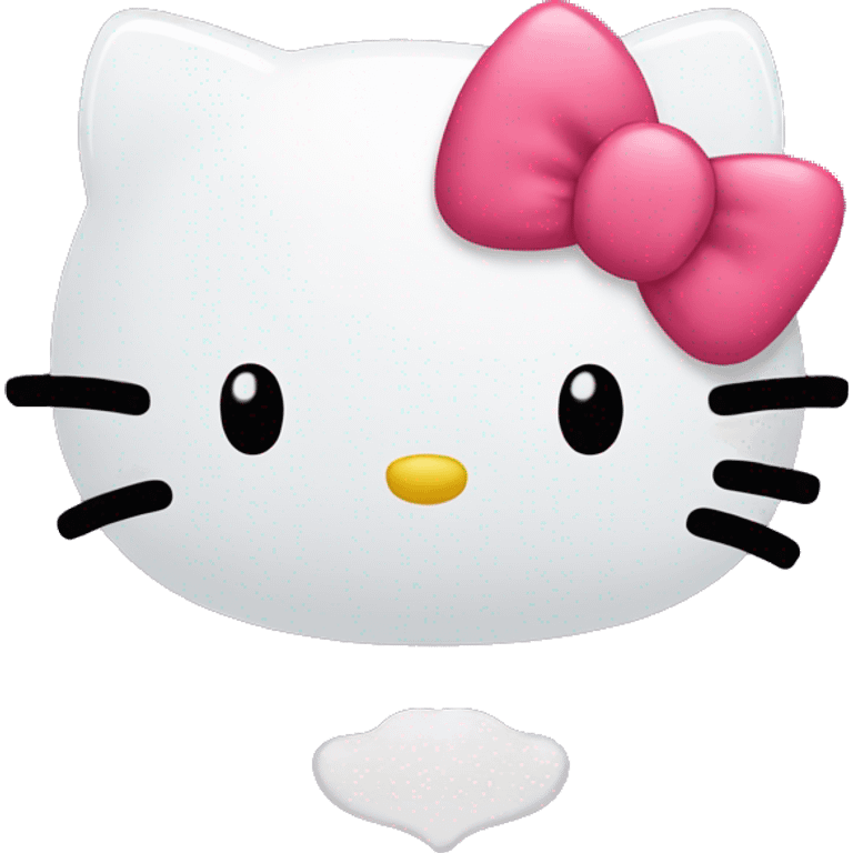 Hello kitty head only in love  emoji