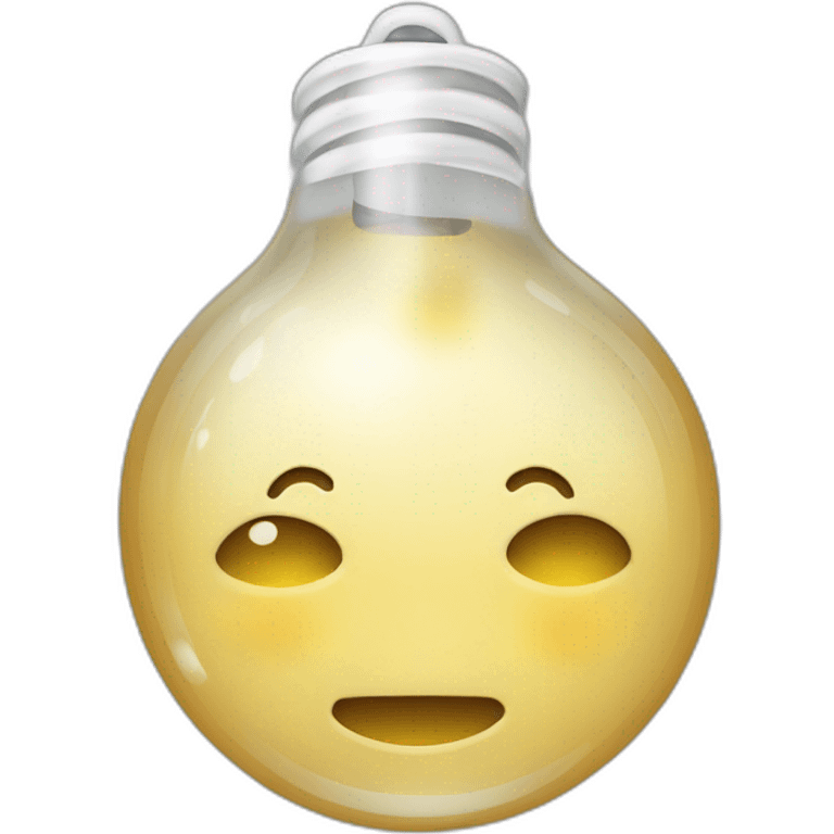 Une icône d'ampoule emoji