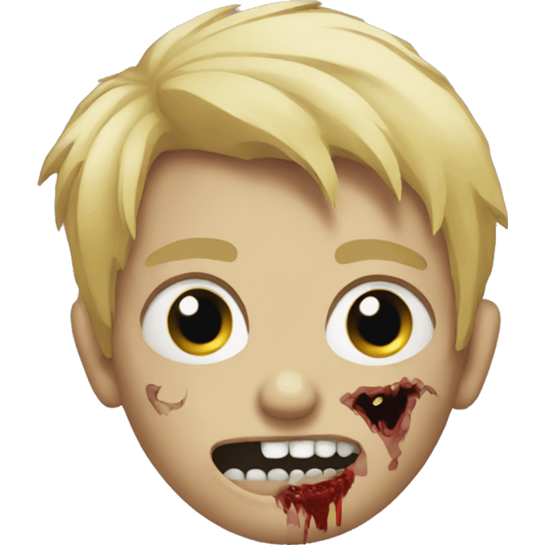 boy zombie with blonde hair emoji