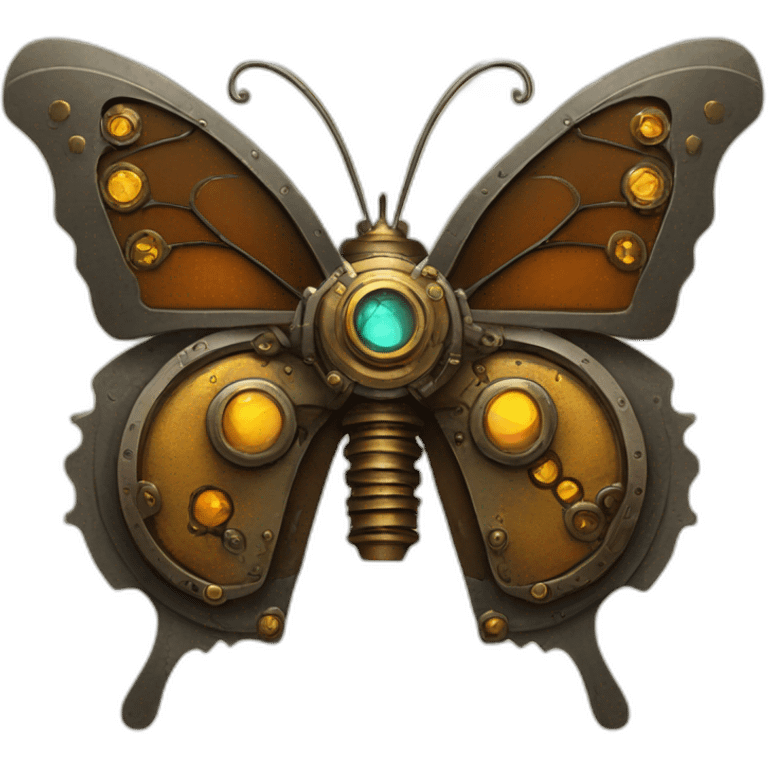 steampunk butterfly emoji