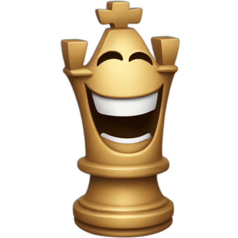 chess piece laughing evily emoji