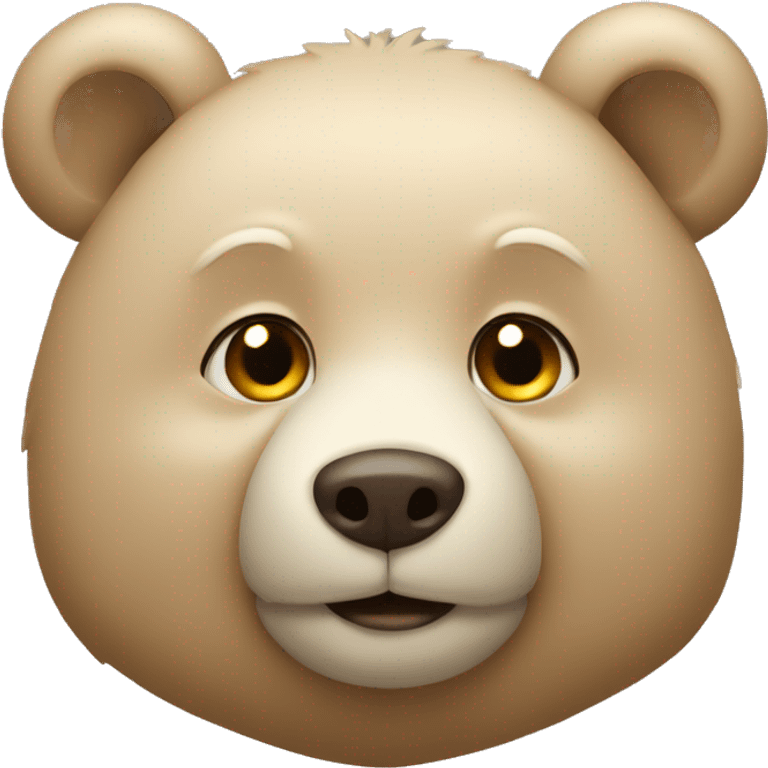 beige bear  emoji