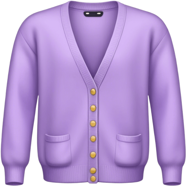 pastel purple cardigan emoji