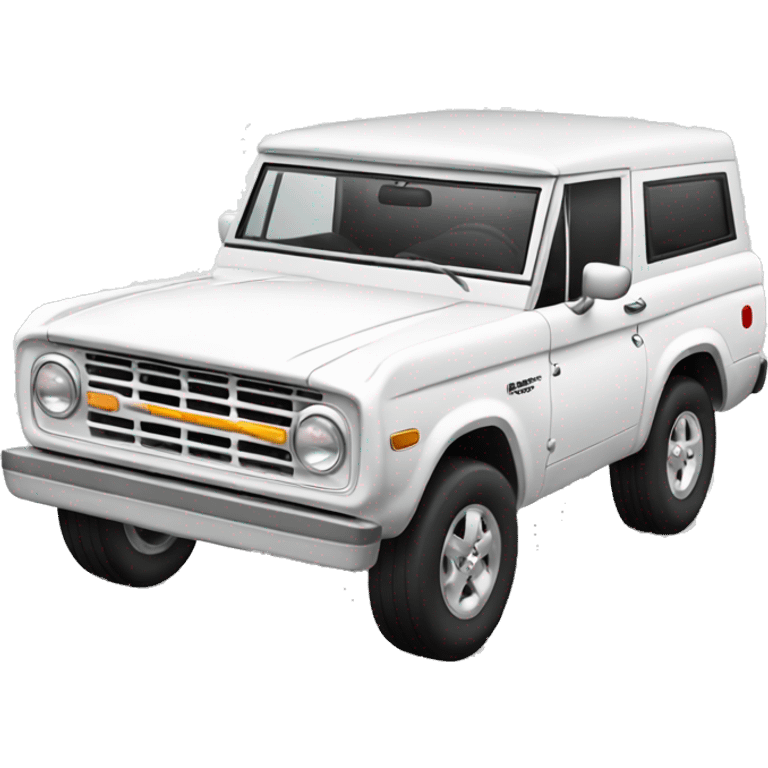 White bronco car emoji