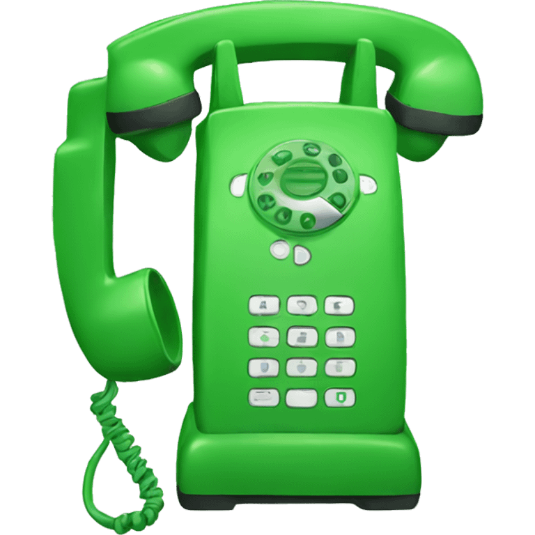 green telephone  emoji