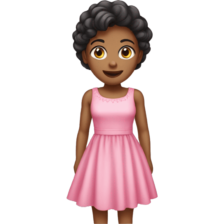 Cute pink dress  emoji