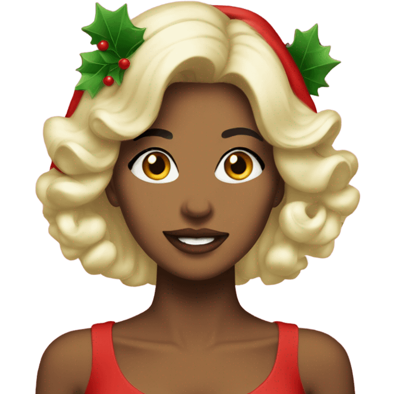 Coquette christmas emoji