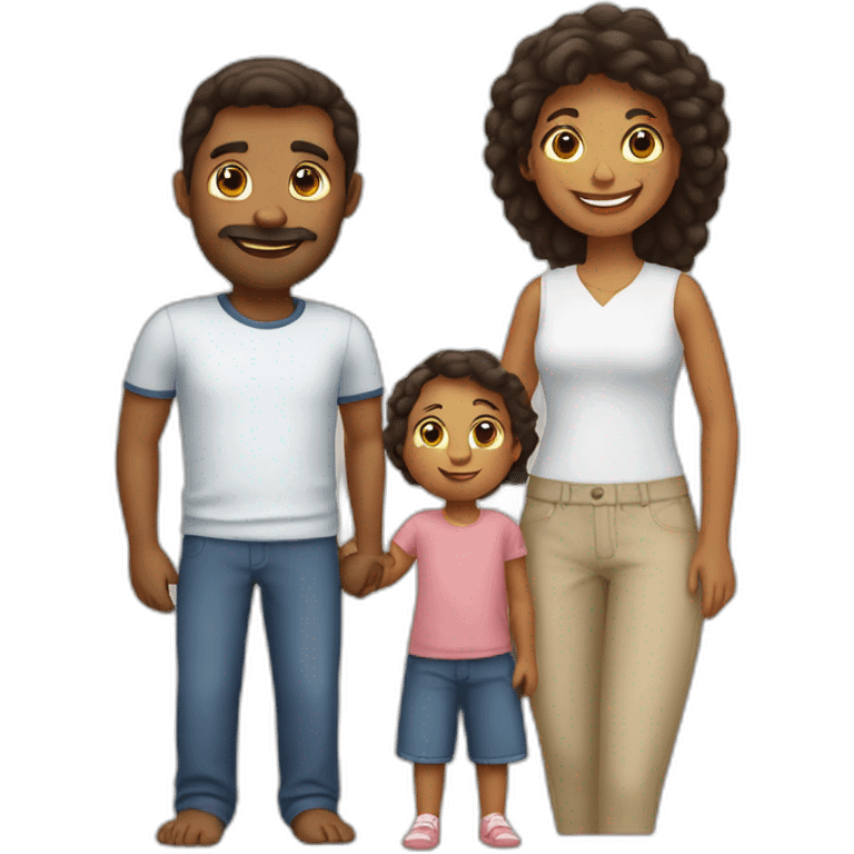 A family with two kids from France emoji