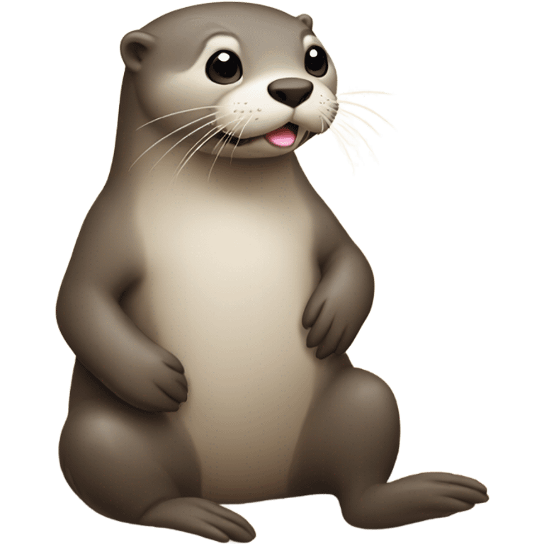 Otter on the beach emoji