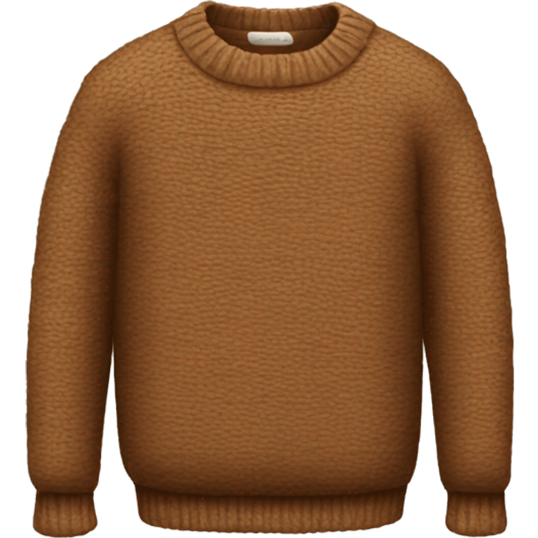 Brown sweater emoji