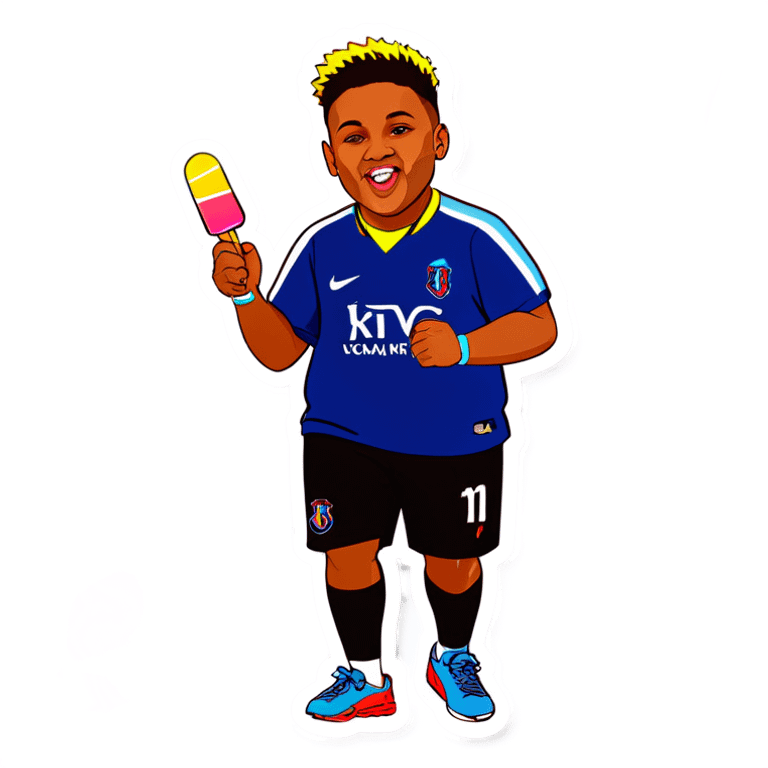 fat neymar eating a popsicle emoji