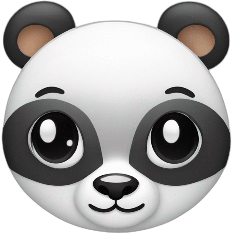 panda with snowflakes emoji