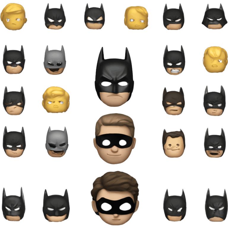 Batman ios 18 style ultra realistic emoji