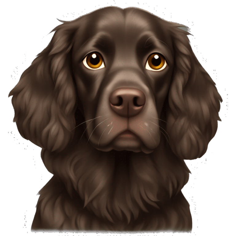 Boykin Spaniel wearing hoodie  emoji