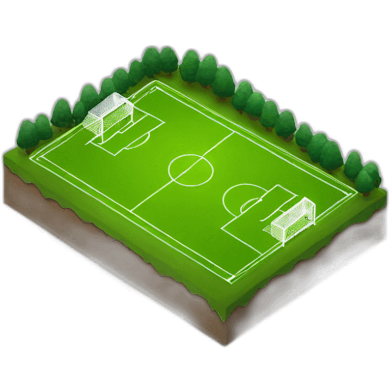 Terrain de foot emoji