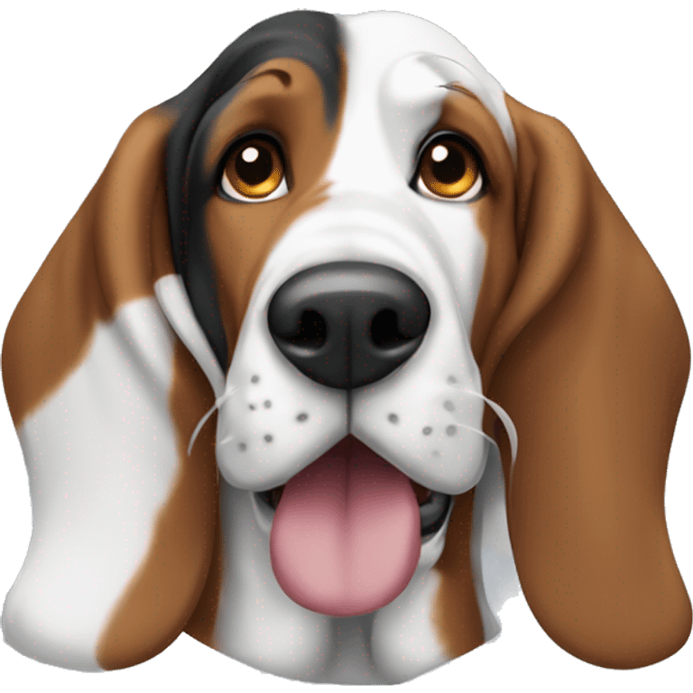 Bassethound tricolor emoji