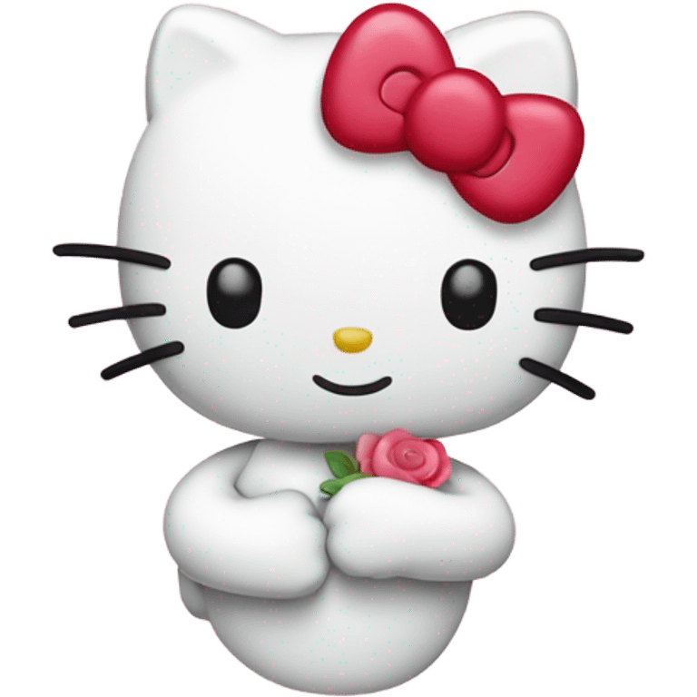 hello kitty sending love  emoji