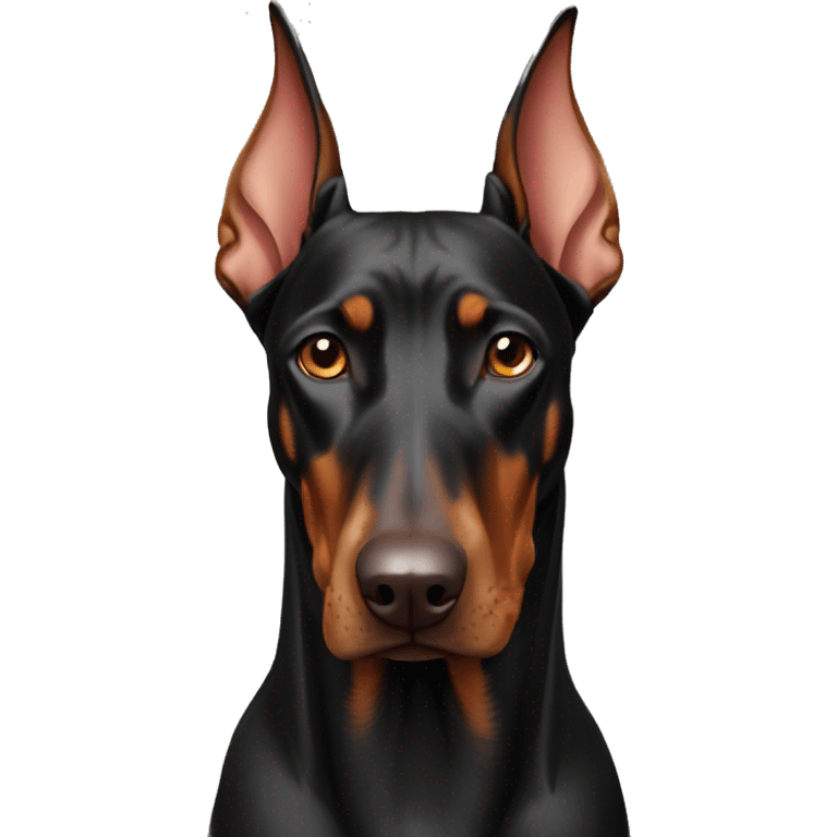 A beautiful Doberman  emoji