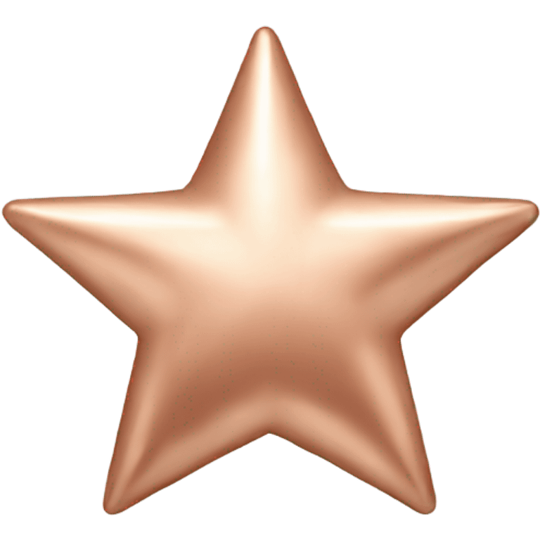 Rose gold star emoji