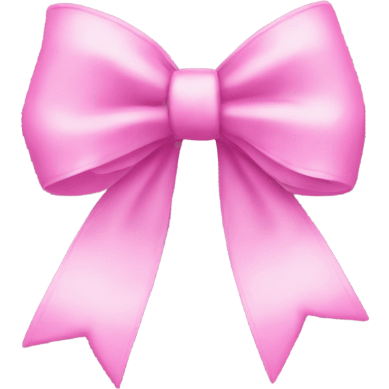 Pink monochrome bow emoji