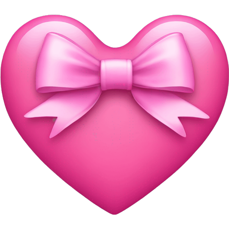 Pink light heart with a bow  emoji