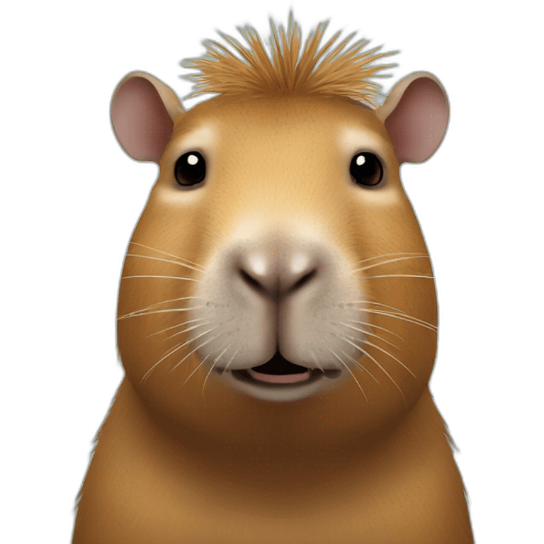 capybara with clown nose emoji