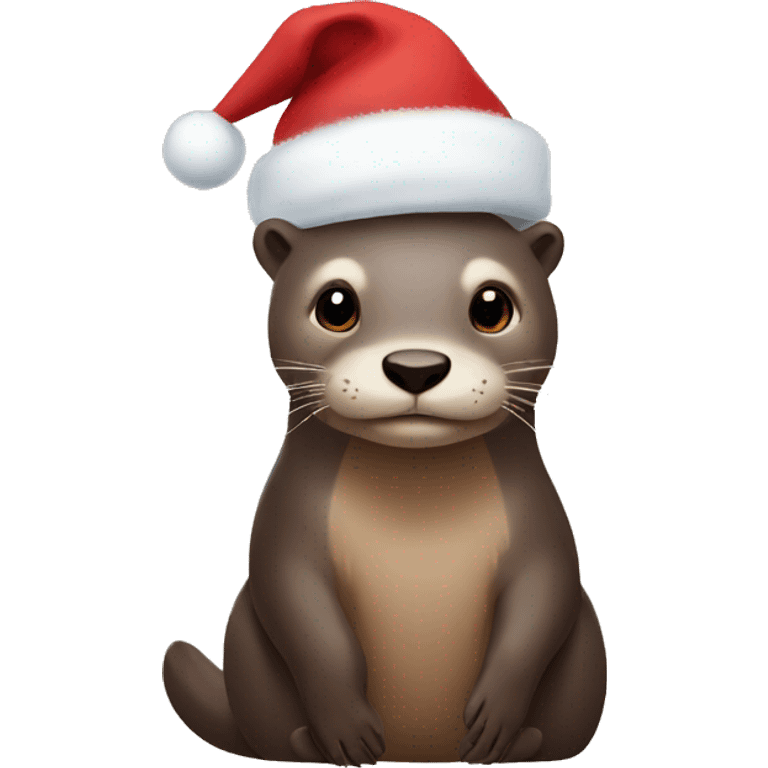 Otter Christmas  emoji