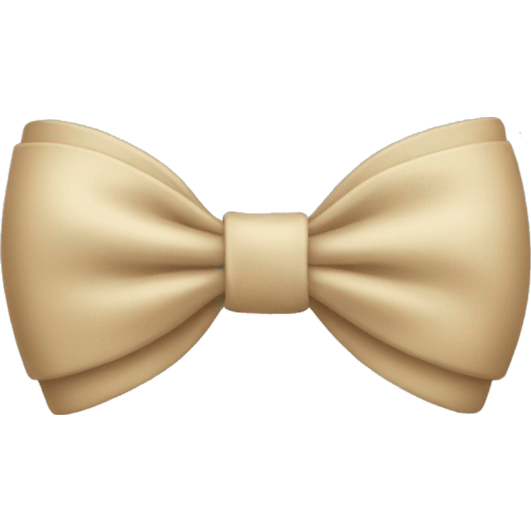 beige bow emoji