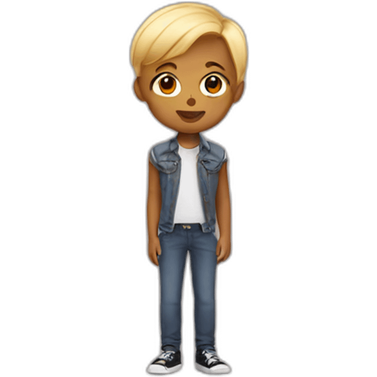 Gender fluid boy emoji