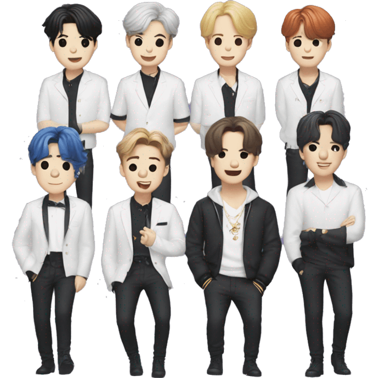 Grupo musical de k-pop BTS  emoji