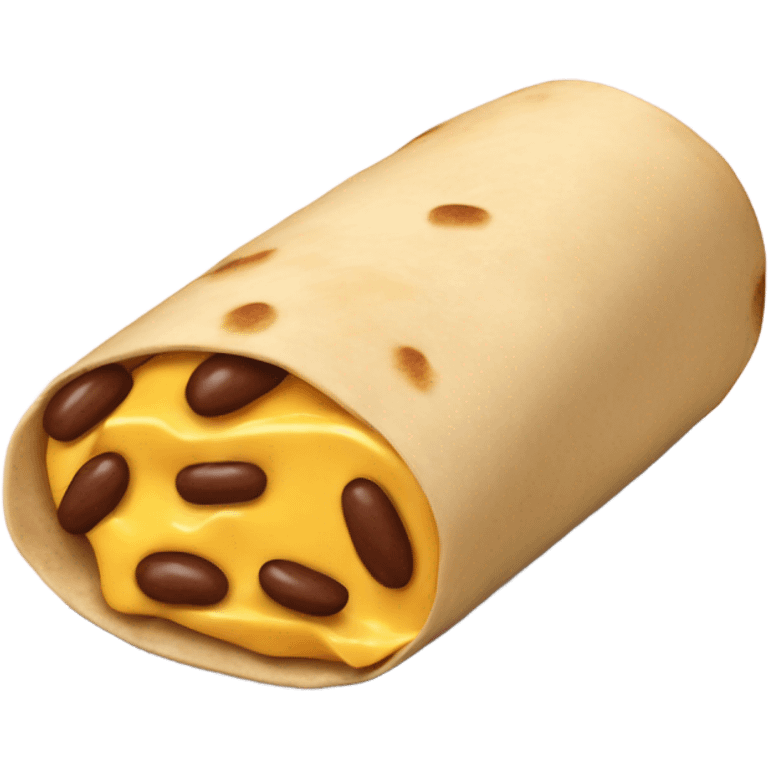 Bean and cheese burrito  emoji