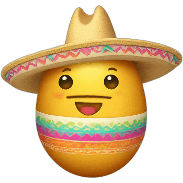 Egg wearing a sombrero emoji