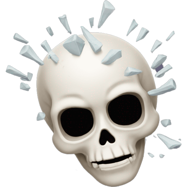 falling skull emoji