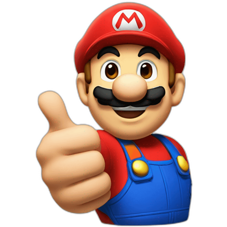 mario thumb up emoji